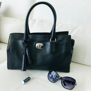 Authentic Black Coach "Doctor's" Handbag